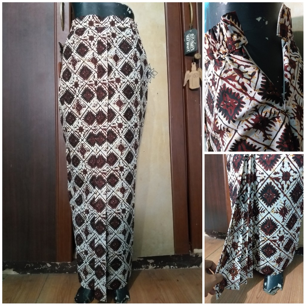 ROK BATIK WIRON SPAN PUTIH / ROK BATIK KLASIK / ROK WIRU / ROK SPAN KEBAYA