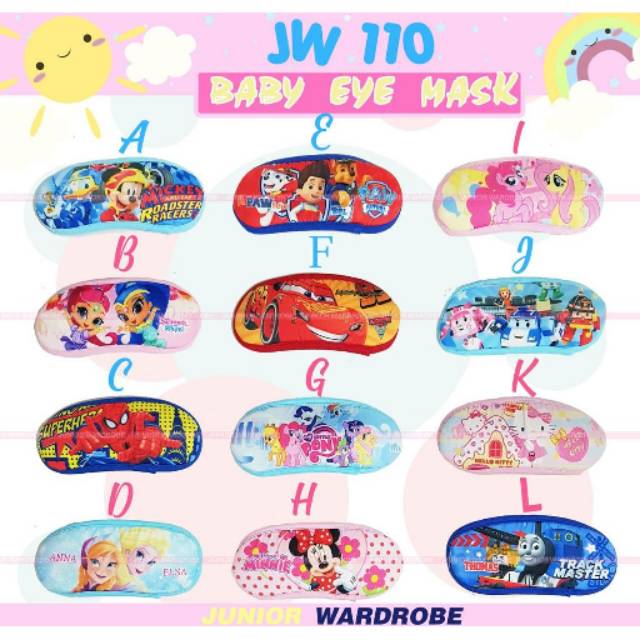 Eye Mask karet Bayi 6-24m