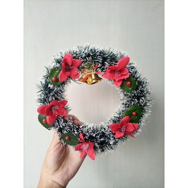 krans natal / hiasan natal/hiasan pintu natal / bunga natal