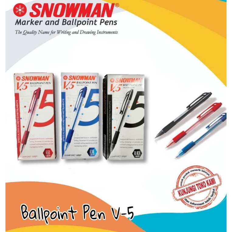 

Bulpen V5 Snowman hitam/biru/ merah