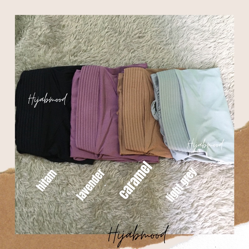 Bergo Hamidah Shanaz Serut/ Bergo Jersey serut menutup dada / Hijab instan jersey-4