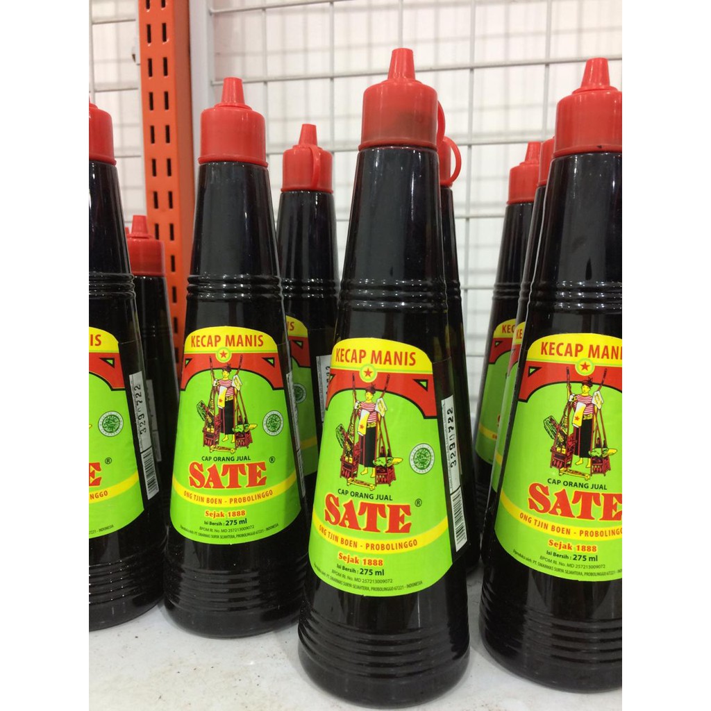 

KECAP CAP ORANG JUAL SATE 275 ml / KECAP ONG TJIN BOEN PROBOLINGGO