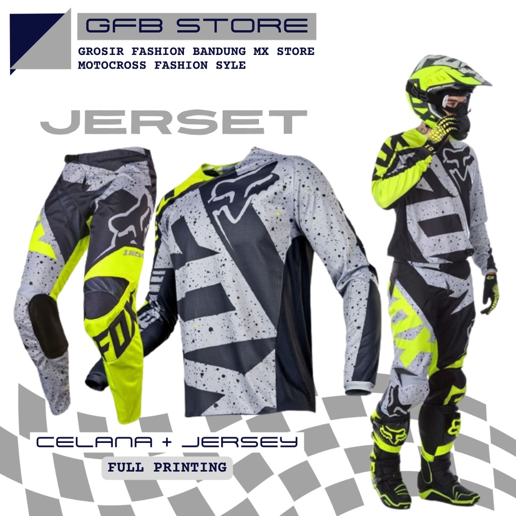 jersey set motocross stabilo180 | Celana cross | jersey trail