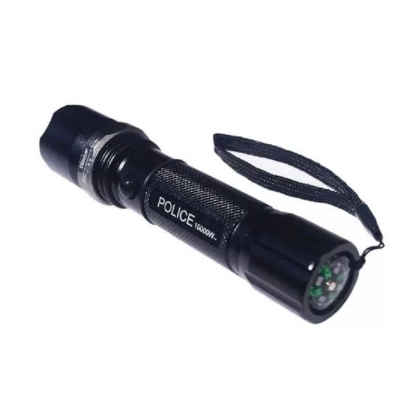 【COD】 Senter Polisi + Kompas + 2 Lalin` Police SWAT Flashlight with Compass + Charger