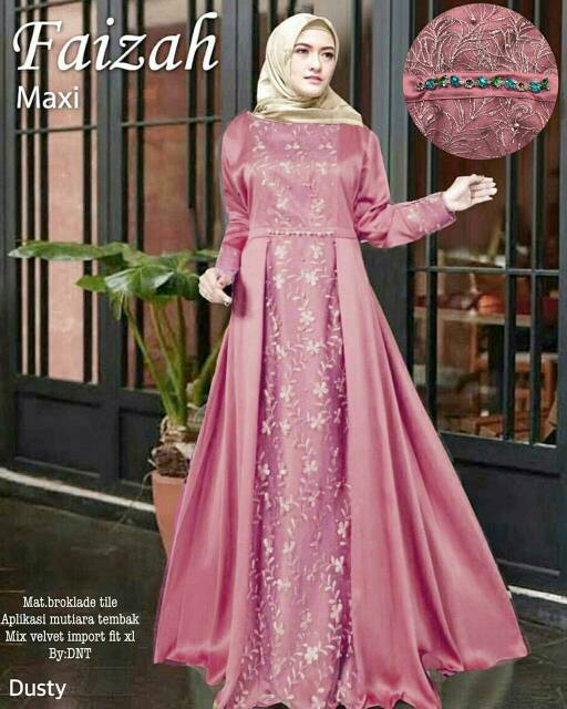 BAJU GAMIS BAJU GAMIS MUSLIM WANITA GAMIS MODERN GAMIS MAXY GAMIS FAIZAH MAXY