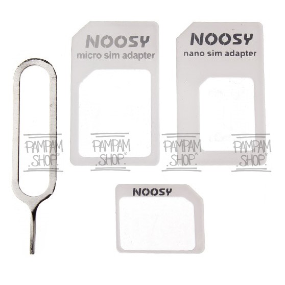 Adaptor Kartu Sim Card Micro Dan Nano Noosy Original | Jarum Tusukan Pin Adapter Nossy