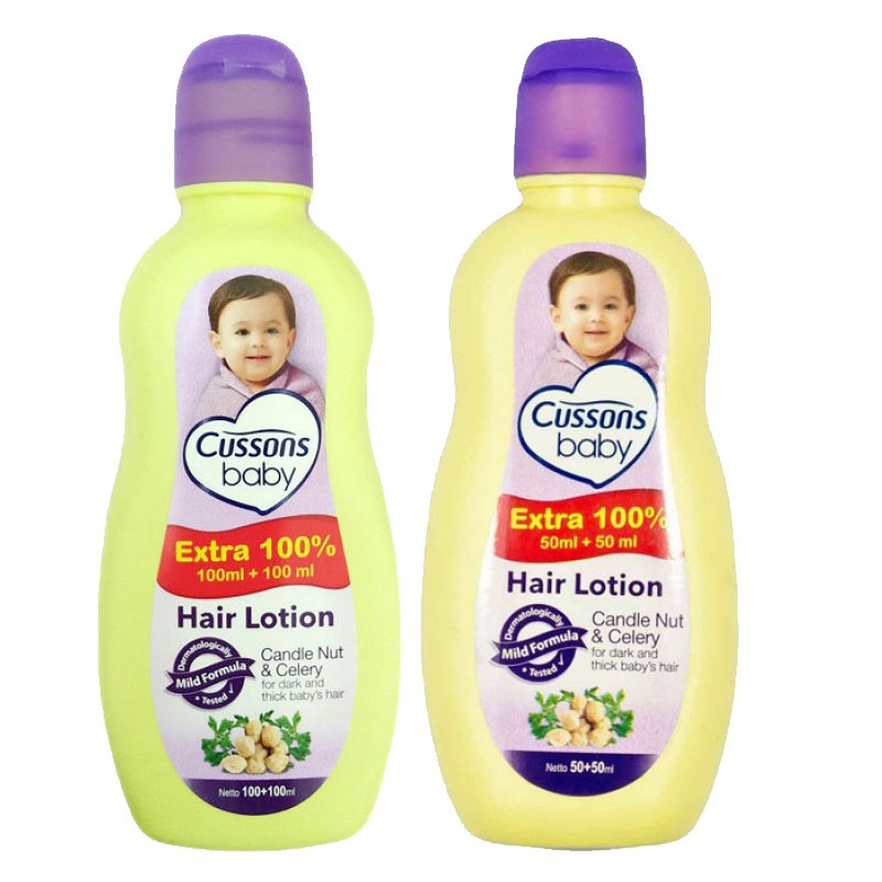 Cussons Baby Hair Lotion Candle Nut &amp; Celery Vitamin Rambut Bayi Extra