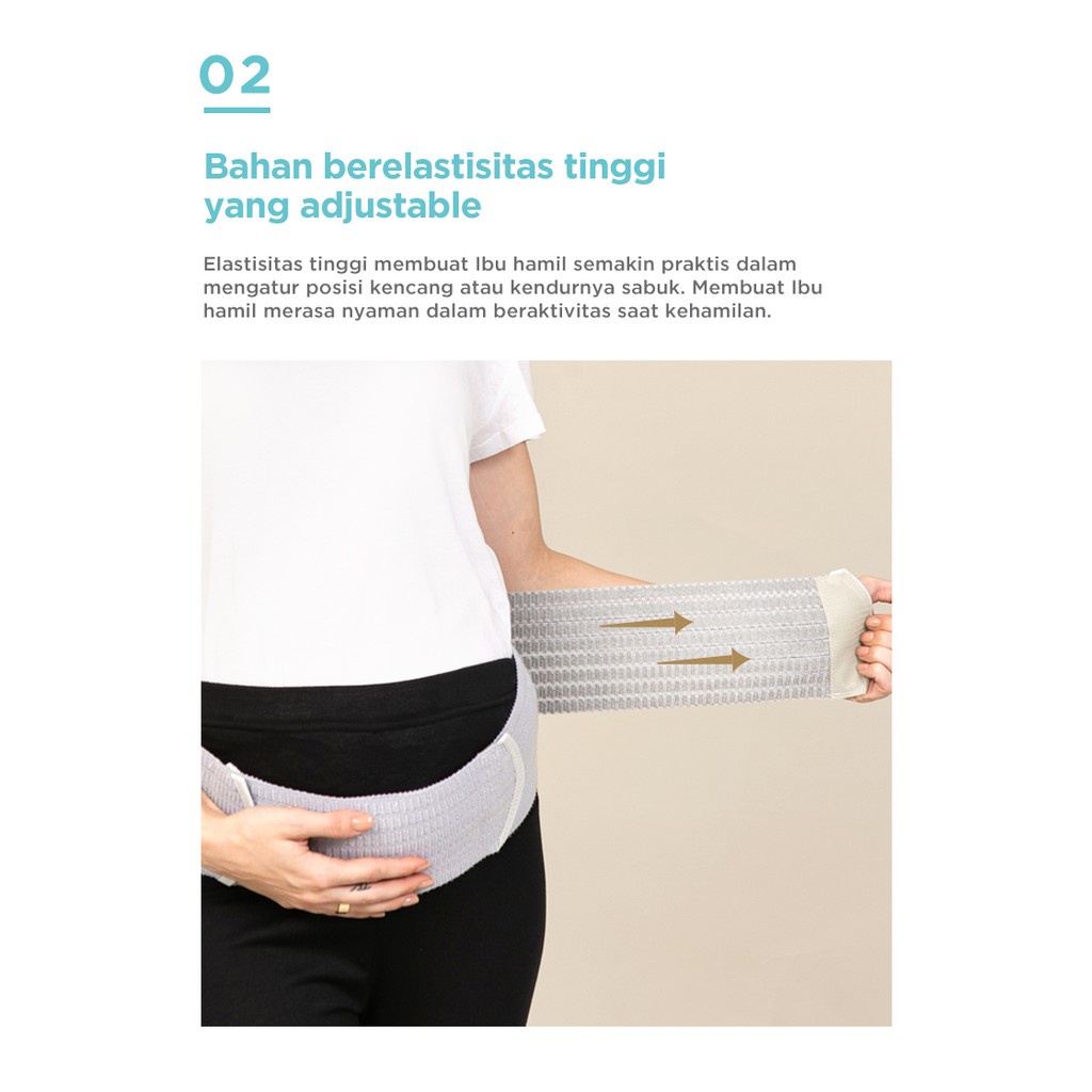 Sabuk Penyangga Perut Ibu Hamil MOOIMOM Bamboo Maternity Support Belt