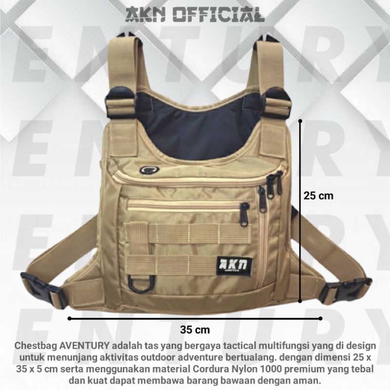 AKN - CHEST BAG AVENTURY TAS DADA PRIA TACTICAL RIG BAG OUTDOOR