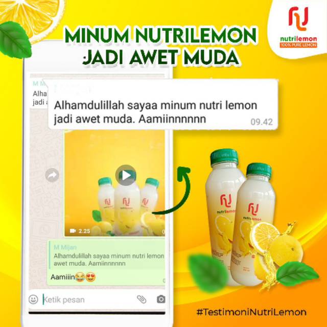 

Nutri lemon asli 100%