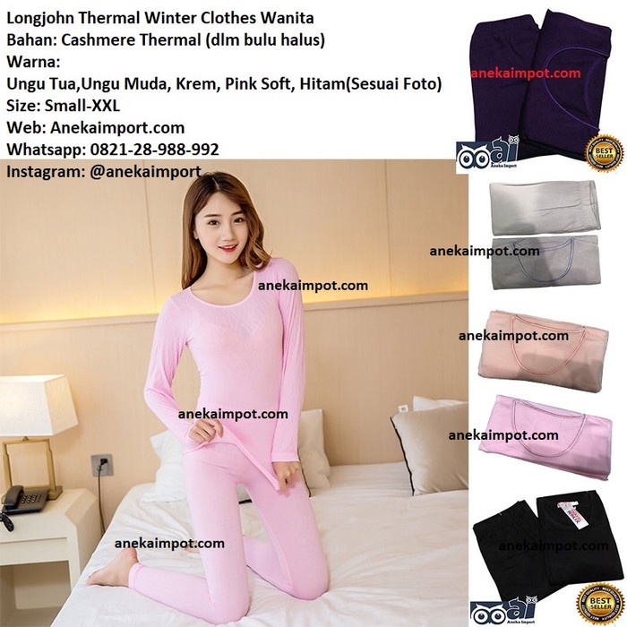 Longjohn Baju Musim Dingin Wanita, Pakaian Musim Dingin, Baju Winter [Murah]