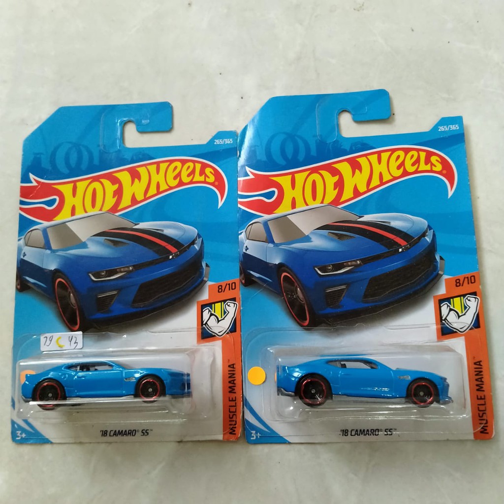 HW 18 CAMARO SS BIRU HW MUSCLE MANIA