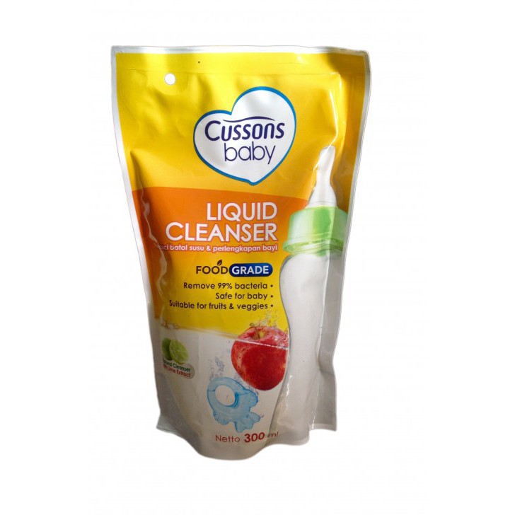 [XTRAFILL] Cussons Baby Liquid Cleanser (PENCUCI BOTOL) Refill 300 ml + EXTRA 100 ML