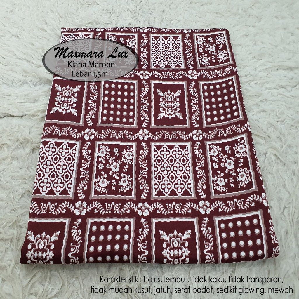 KAIN MAXMARA LUX KIANA MAROON (per 0,5m)