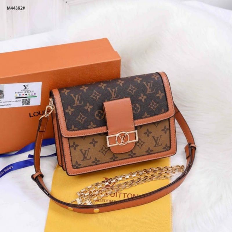 Tas wanita Louis Vuitton LV Dauphine Bag  in Monogram M44392 Platinum*