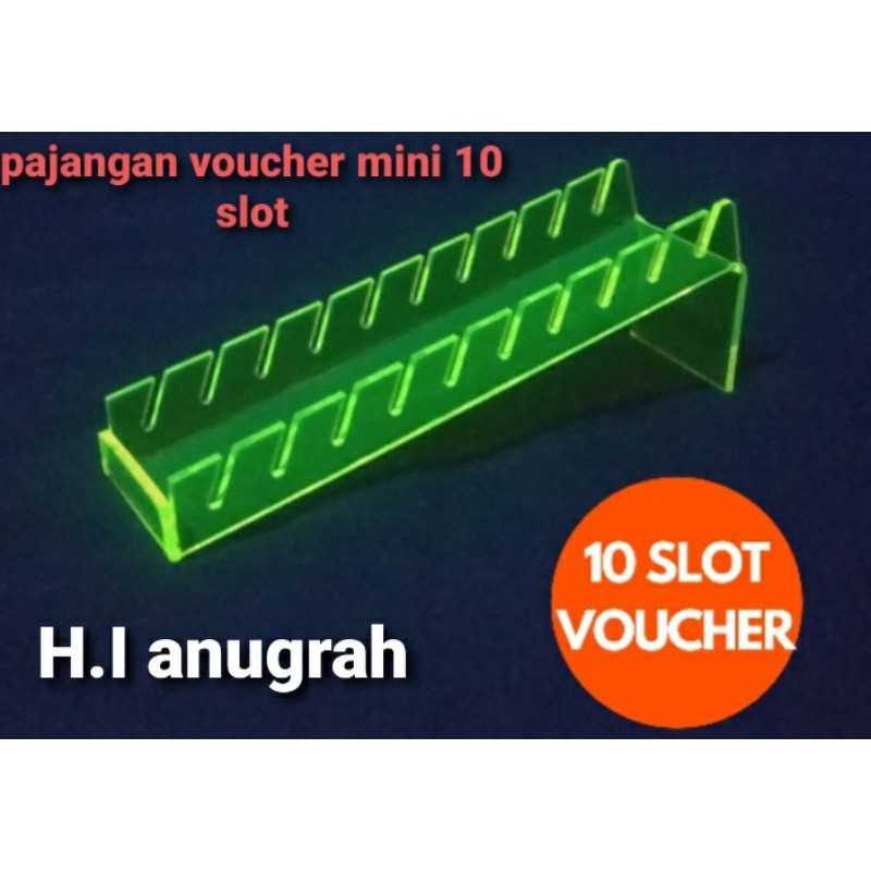 rak voucher 10 susun akrilik