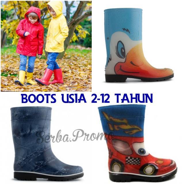 Sepatu Anak Boots AP Spider (2-10thn) - Sepatu Anak Karet