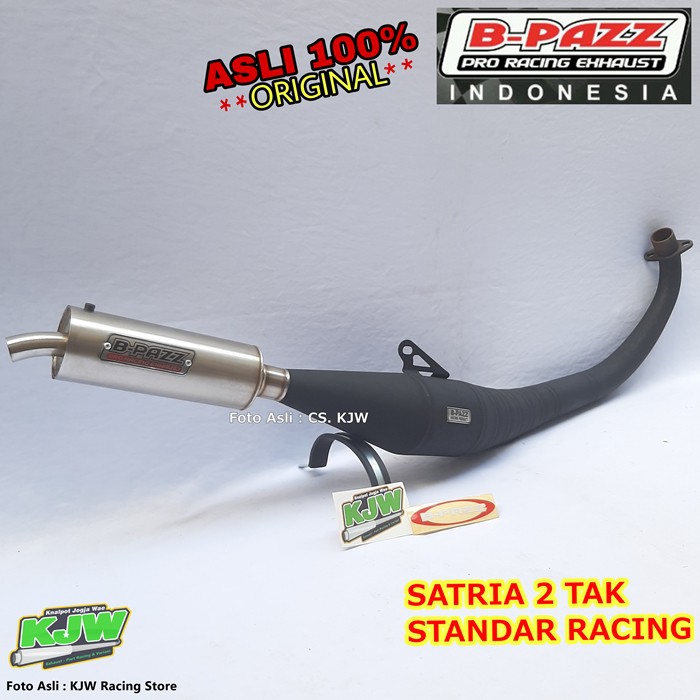 Knalpot BPAZZ SATRIA 2 Tak Standar Racing Plat Slencer Stainless Original Asli B PAZZ Jogja