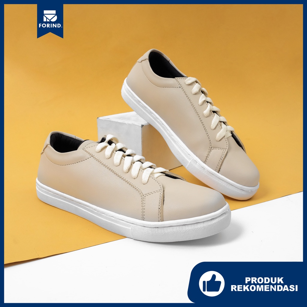 Victor Cream | Sepatu Sneakers Pria Putih Original Casual Polos Cowok Ori Footwear | ARF x FORIND