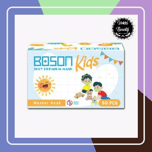 BOSON KIDS Masker Anak 3 Ply Isi 50 Lembar Model Earloop