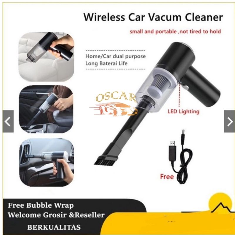 Wireless Vacuum Recharger TANPA KABEL Recharger VACUUM mobil PORTABLE