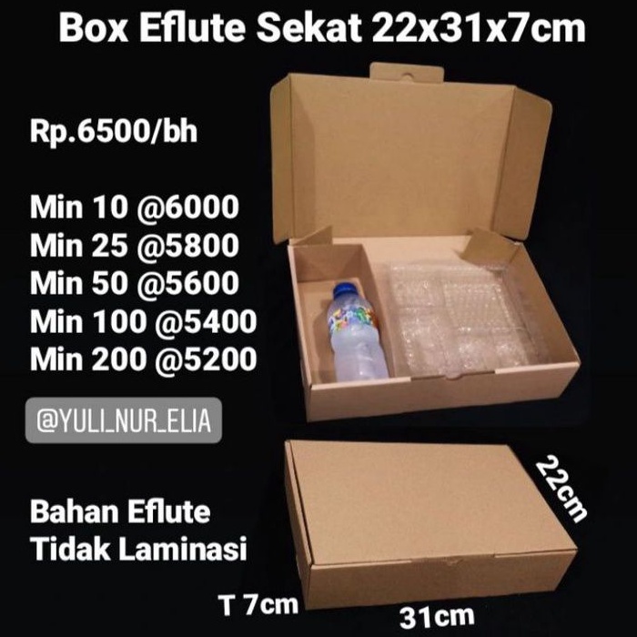 

Box Eflute Sekat 22x31x7cm cocok buat catering