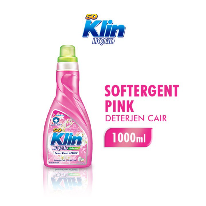 Soklin Deterjen Cair Soft Botol 1000 ml