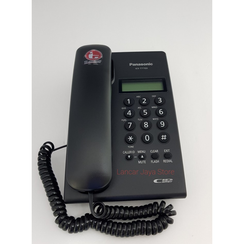 Jual Telepon Meja Kantor Panasonic Kx T7703 Hitam Shopee Indonesia