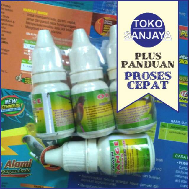 Vit Orange Label Hijau Vitamin Burung Dahsyat Plus Propolis