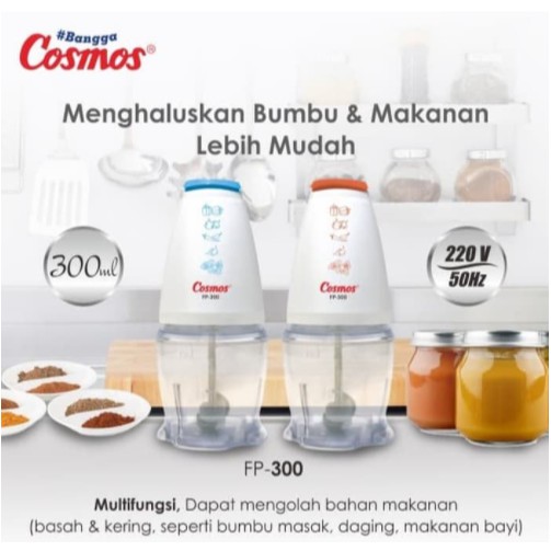 Cosmos Blender Food Processor 1.2 Liter FP-300 FP300 Pelumat Daging