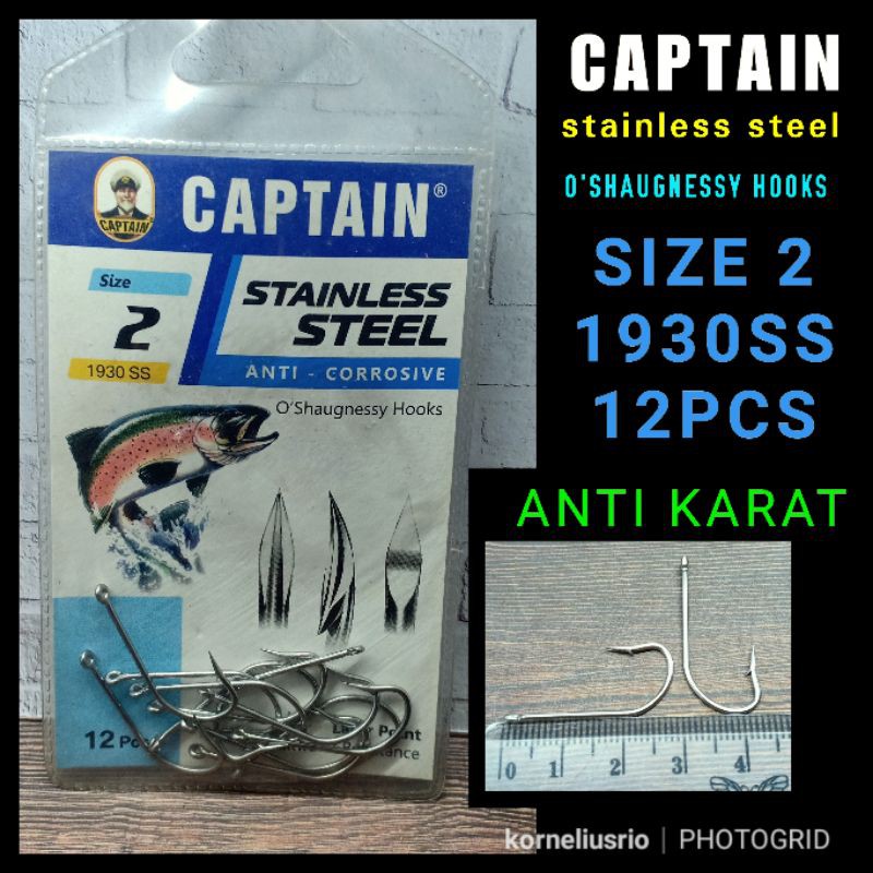 CAPTAIN HOOK 1930SS STAINLESS STEEL KAIL CAPTAIN KAIL PANCING STAINLESS KAIL KUAT KAIL ANTI KARAT