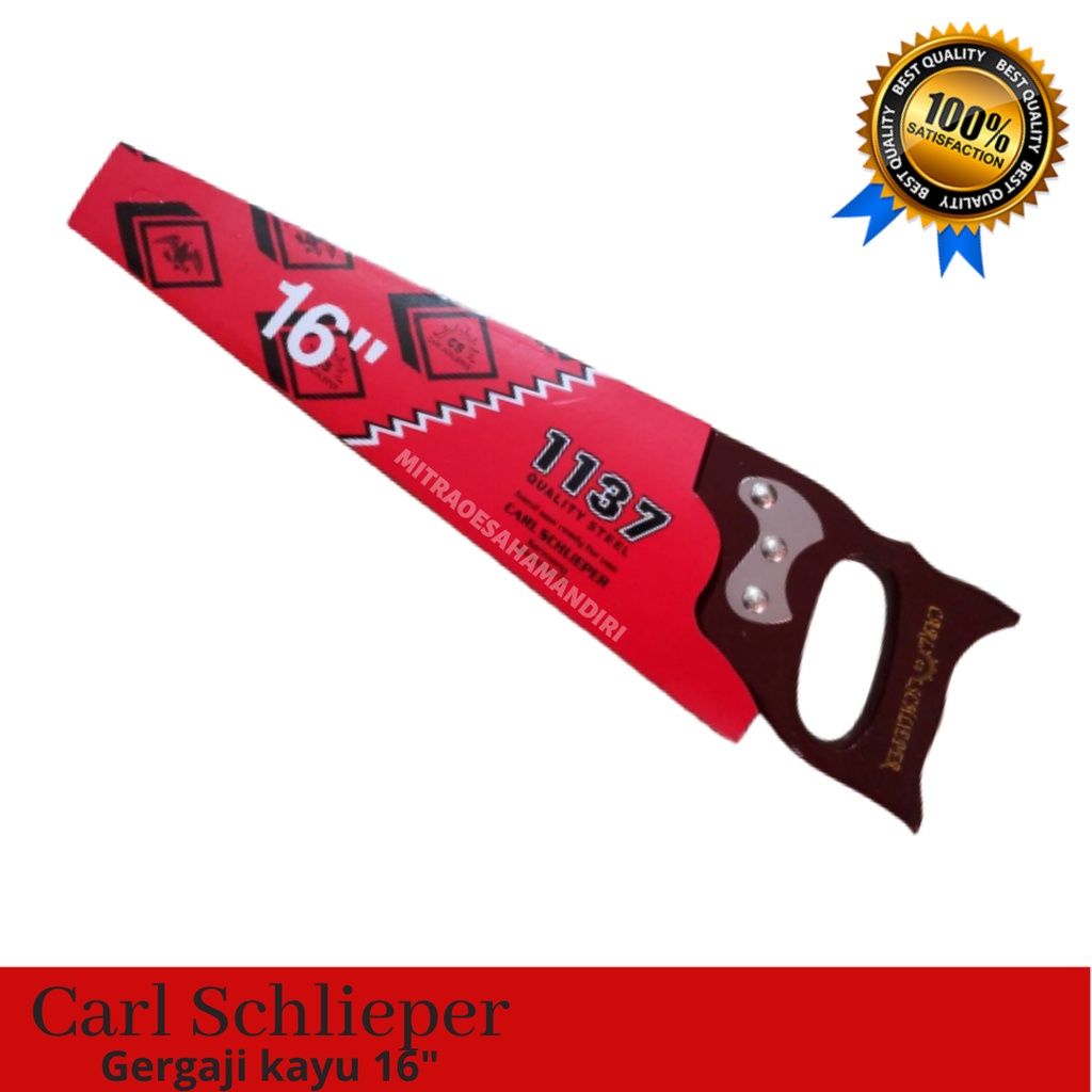 Gergaji kayu cap mata Carl Schlieper 16 inch original