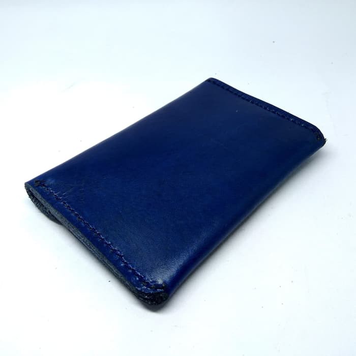 dompet kartu model selip slim wallet simpel minimalis biru PHWL298