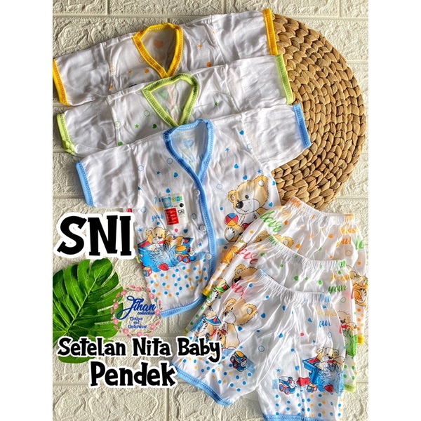 SETELAN BAJU BAYI NITA NEWBORN-6bulan SNI candy pola