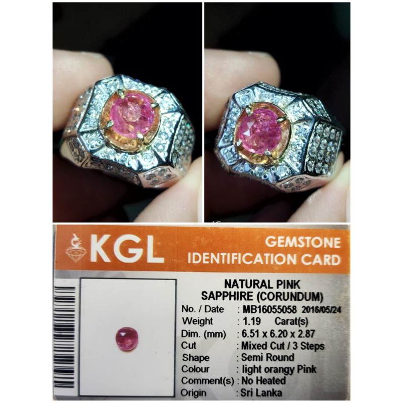 padparadscha Sapphire Ceylon NTE