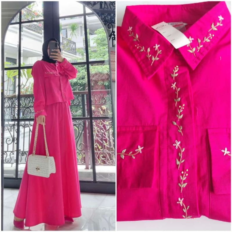 One Set Mix Sulam Tangan by Edness Kayla || Katun Poplin Premium