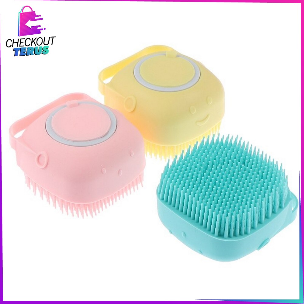 CT C284 Sikat Mandi Silikon Sikat Mandi Badan Perlengkapan Mandi Brush Spons Mandi Shower Dispenser Sabun Mandi Portable