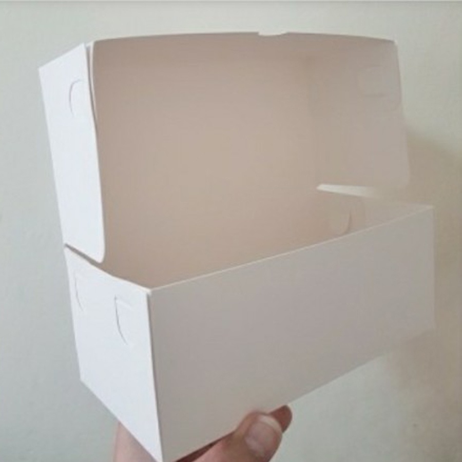 

( 10pcs ) Box Mini Chiffon Korean Garlic Cheese Bread isi 2 pcs Ukuran 20 x 10 x 8 cm Kotak Kue Cake warna dalam Ungu Putih Dus Hampers Packaging