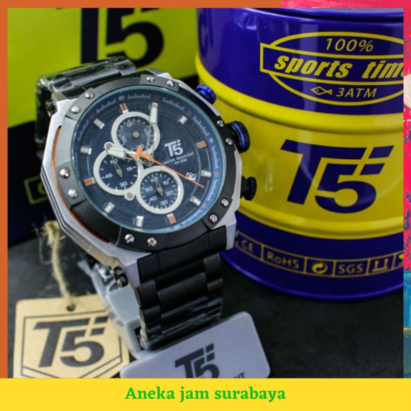 [ COD ] JAM TANGAN PRIA T5 H3631 ORIGINAL FREE BOX