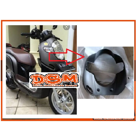 TAMENG DEPAN HONDA SCOOPY BAN DONAT ABU DOFF 2017 2018 2019 2020