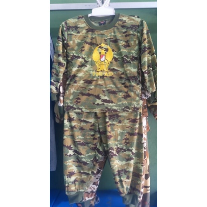 STELAN KAOS ANAK LENGAN PANJANG LORENG ARMY