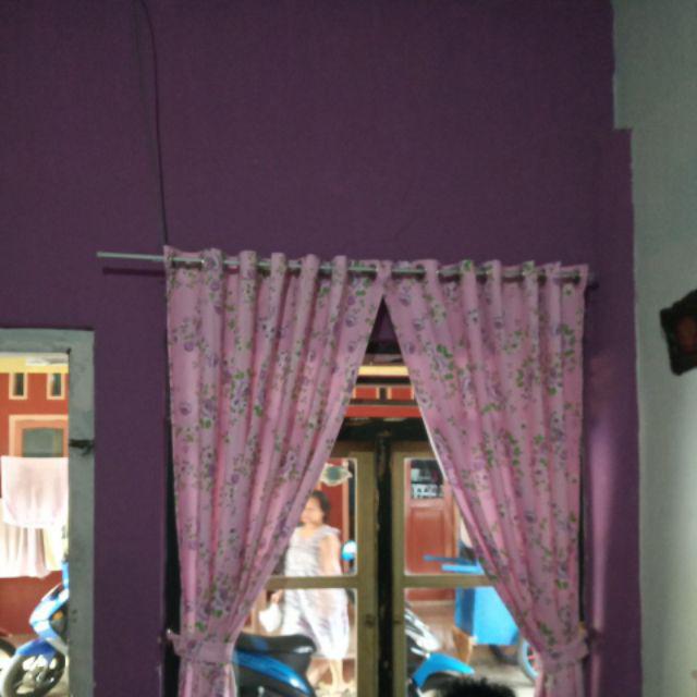 Gorden Shabby Chic/ungu/tirai/jendela/pintu/rumah/minimalis/terbaru/terlaris