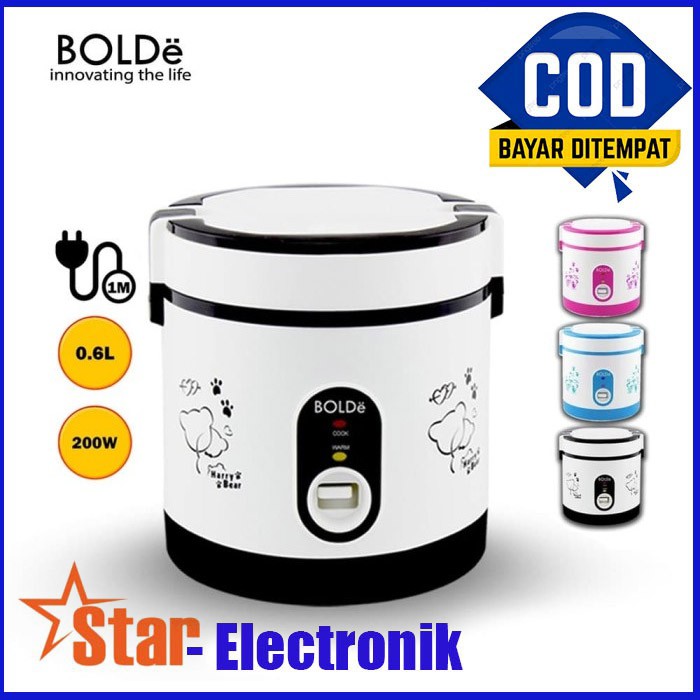 Jual BOLDE SUPER COOK Rice cooker Mini Kapasitas 0,6 iter ORIGINAL