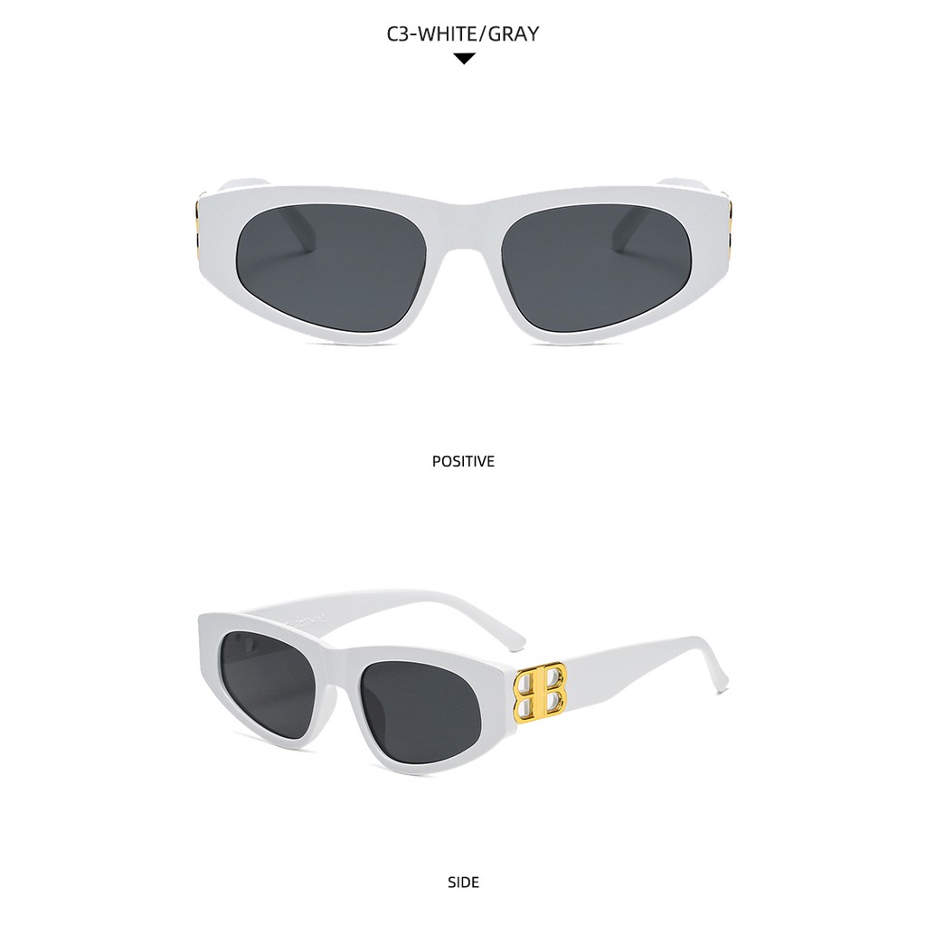 2021 new fashion ins hip-hop cat eye European and American street photography sunglasses