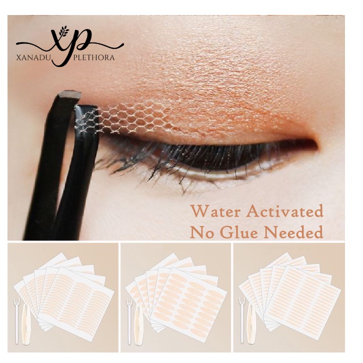 120PASANG  SKOT MATA JARING 1 PAKET AQUA SCOTT/ LACE EYELID STICKER/ DOUBLE EYELID MESH / INVISIBLE EYELID VEIL Scot Skot Mata Jaring Eyetape Lace Invisible Mesh