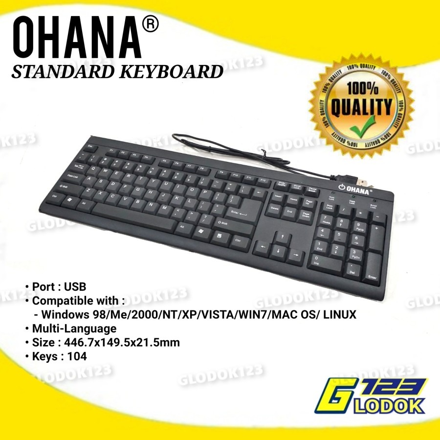 Keyboard Standar USB Ohana