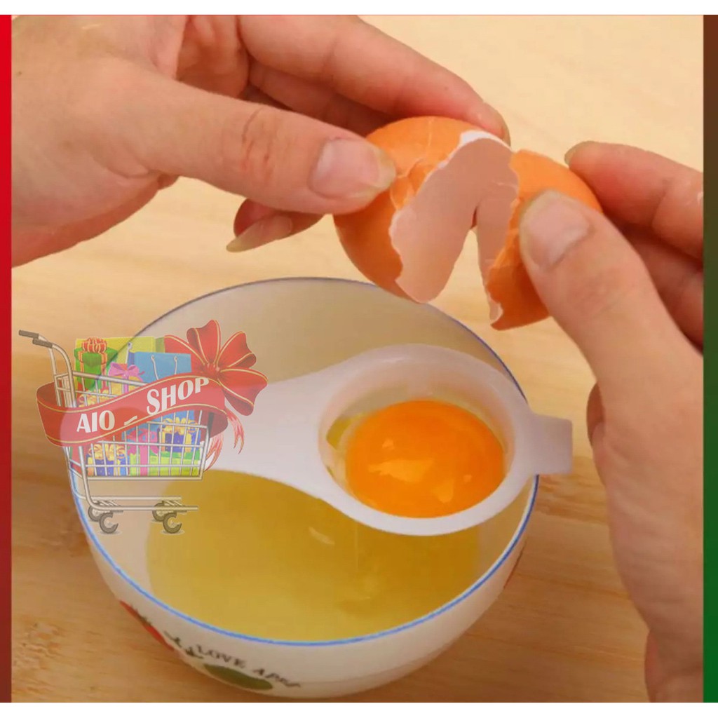 AIO SHOP-Alat Pemisah Telur Putih Dan Kuning Sendok Saringan Telur Egg Separator COD Bayar Di Tempat