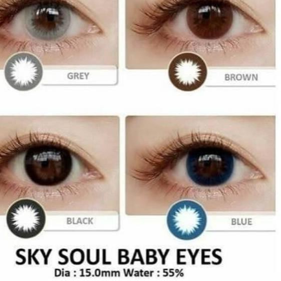 JWKA Sky Soul Baby Eyes 15.0mm Bisa Minus Surabaya Soflens ○