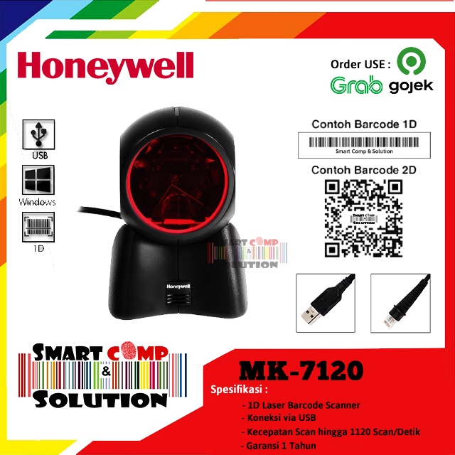 Omni Barcode Scanner Honeywell  MK7120 / MK-7120 / MK 7120