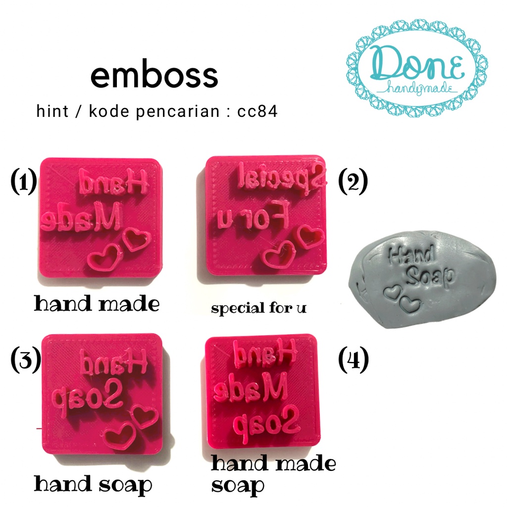 Soap emboss stempel sabun stempel handmade soap sabun tangan cc84